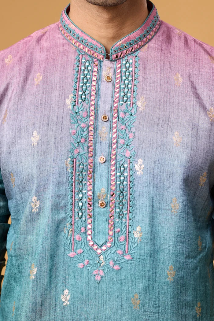 Buy Gradient Kurta for Men Online – Mahavir NX