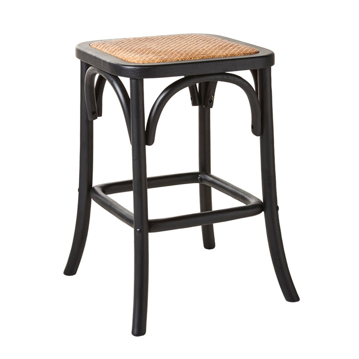 Bastion Backless Bar Stool Black