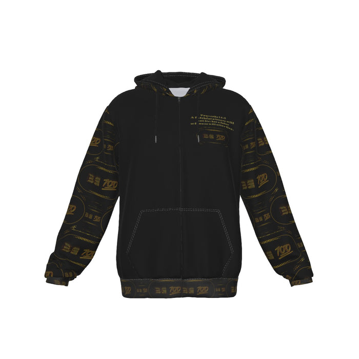 "Be 100" (01) | Men's Zip Hoodie