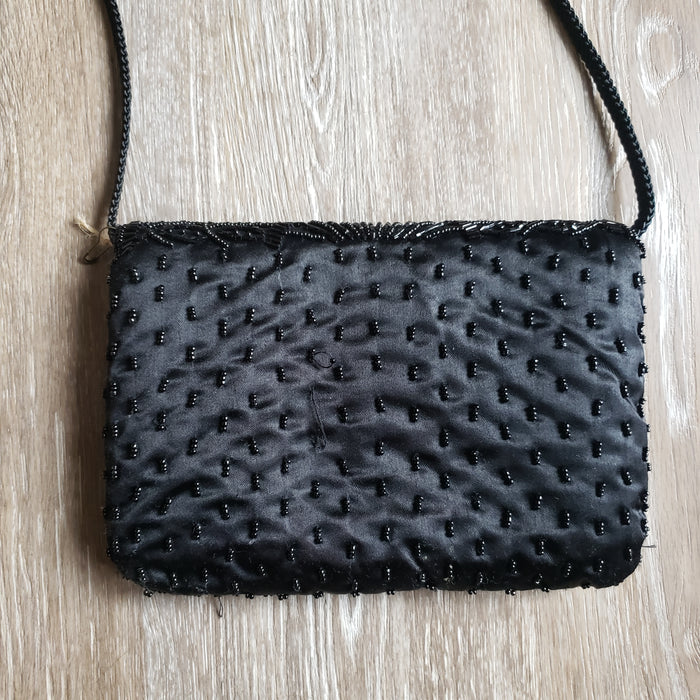 Beaded Black Purse