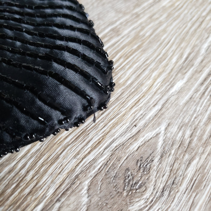 Beaded Black Purse