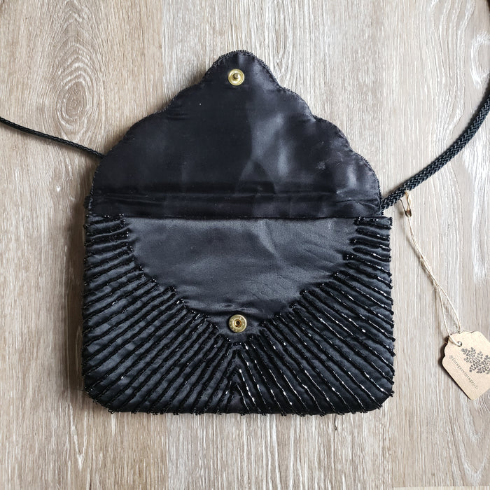 Beaded Black Purse