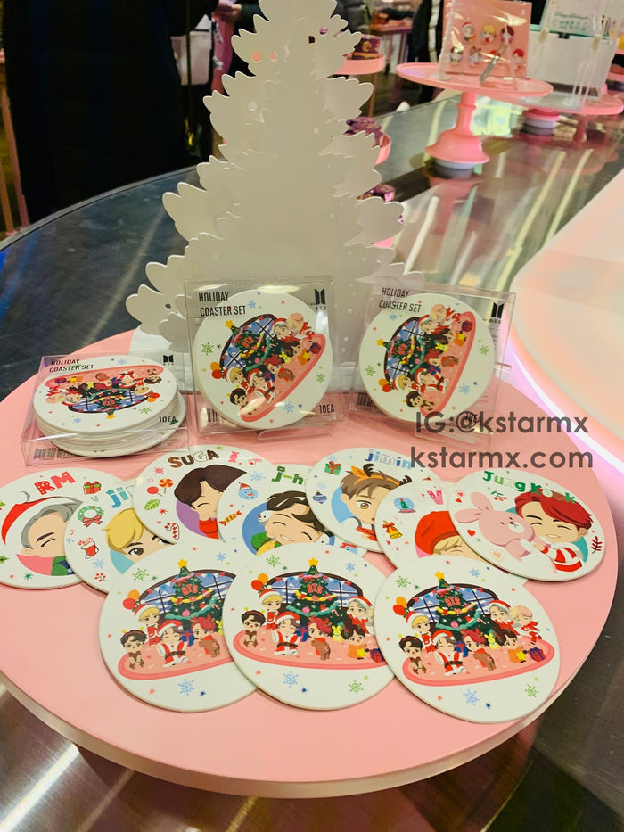 [BIG HIT] OFFICIAL HOUSE OF BTS SEOUL MD – Coaster Holiday Ver. 10ea