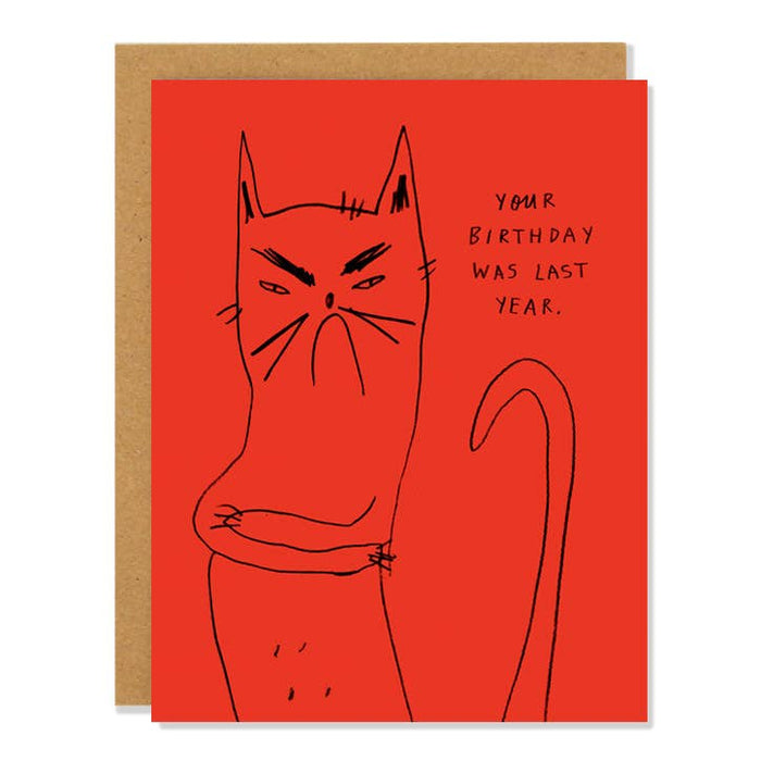 Bitter Kitty Card Last Year