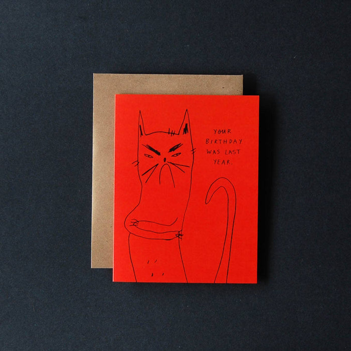 Bitter Kitty Card Last Year