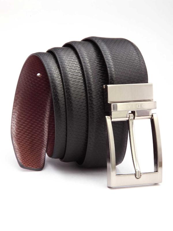Black/ Brown Reversible Leather Belt