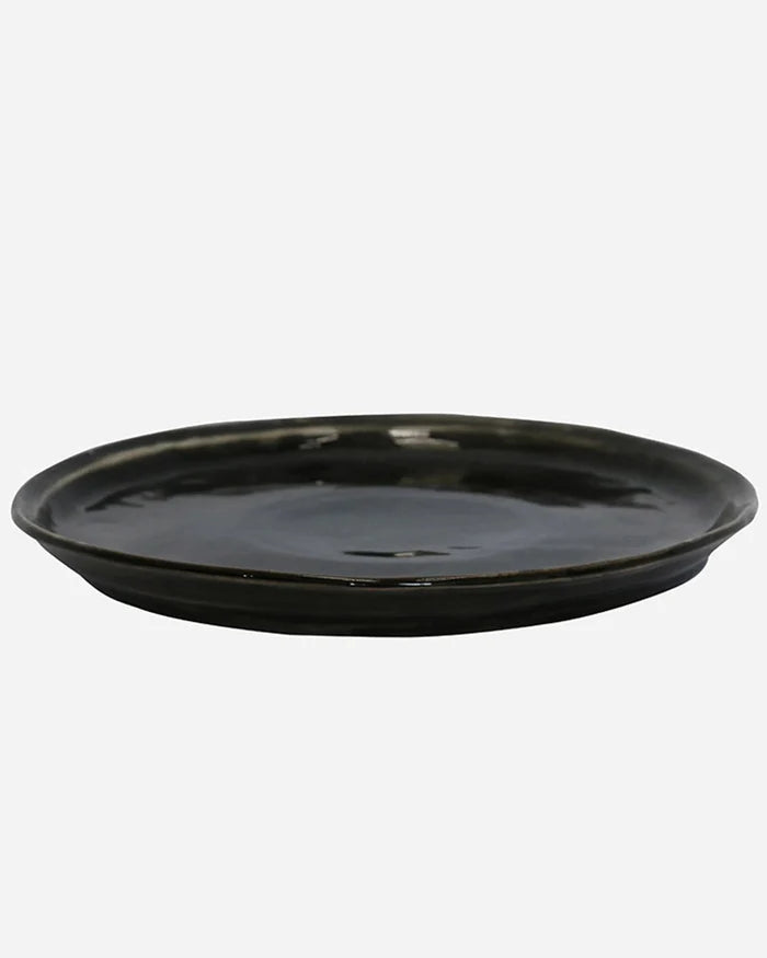 Black Creamery Lunch Plate