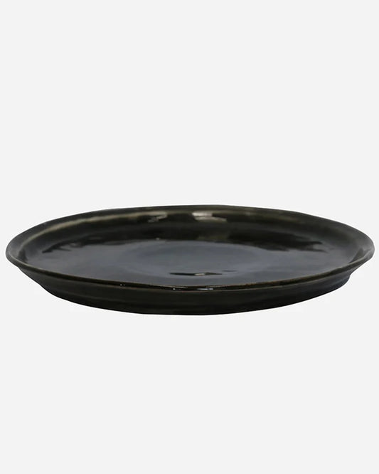 Black Creamery Lunch Plate