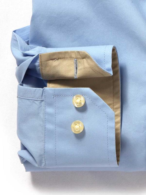 Bloom Sky Solid Cotton Shirt