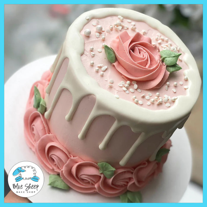 gluten free birthday cake blush rose