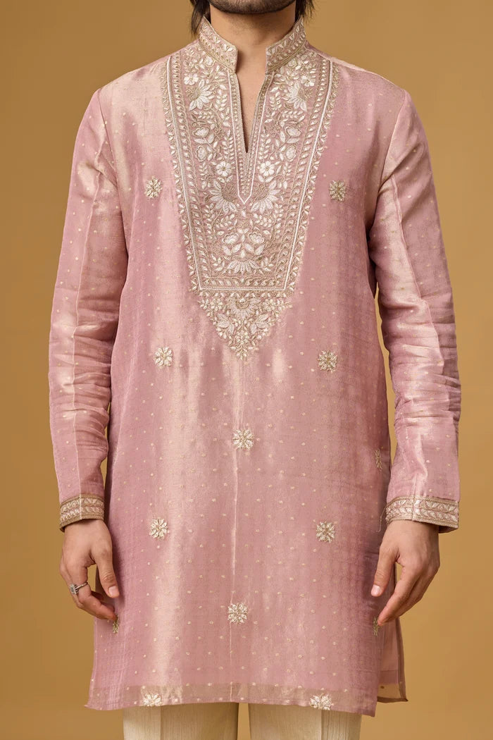 Designer Floral Embroidered Kurta Set – Haldi & Festive Wear | Mahavir NX