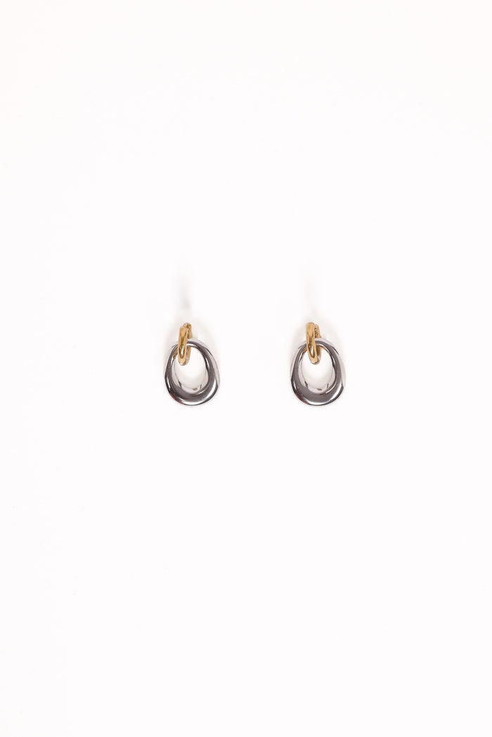 Petal and Pup USA ACCESSORIES Bowman Earrings - Gold/Silver One Size