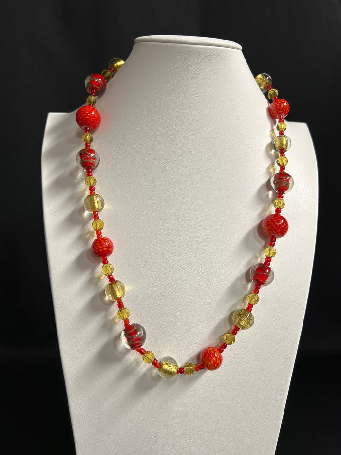 Brilliant Murano Glass Necklace