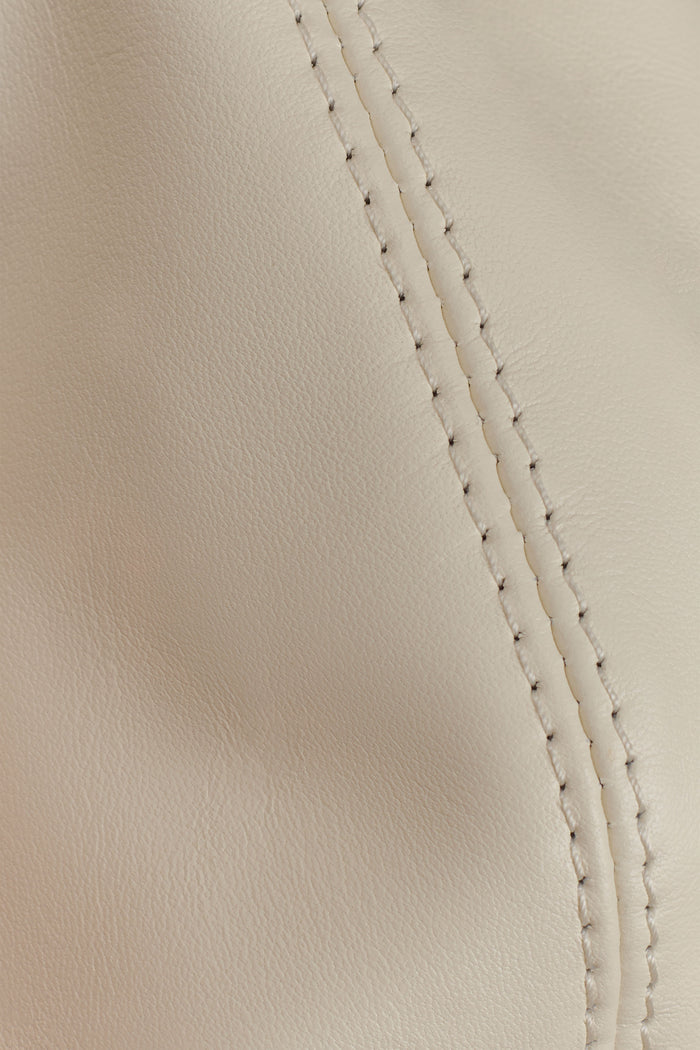 Bristol Mini Croissant Leather Bag - Ivory