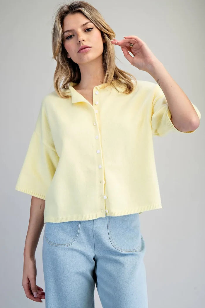 Butter Me Up Half Sleeve Cardigan