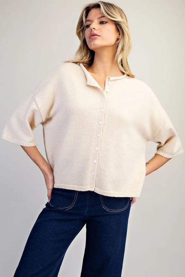 Butter Me Up Half Sleeve Cardigan