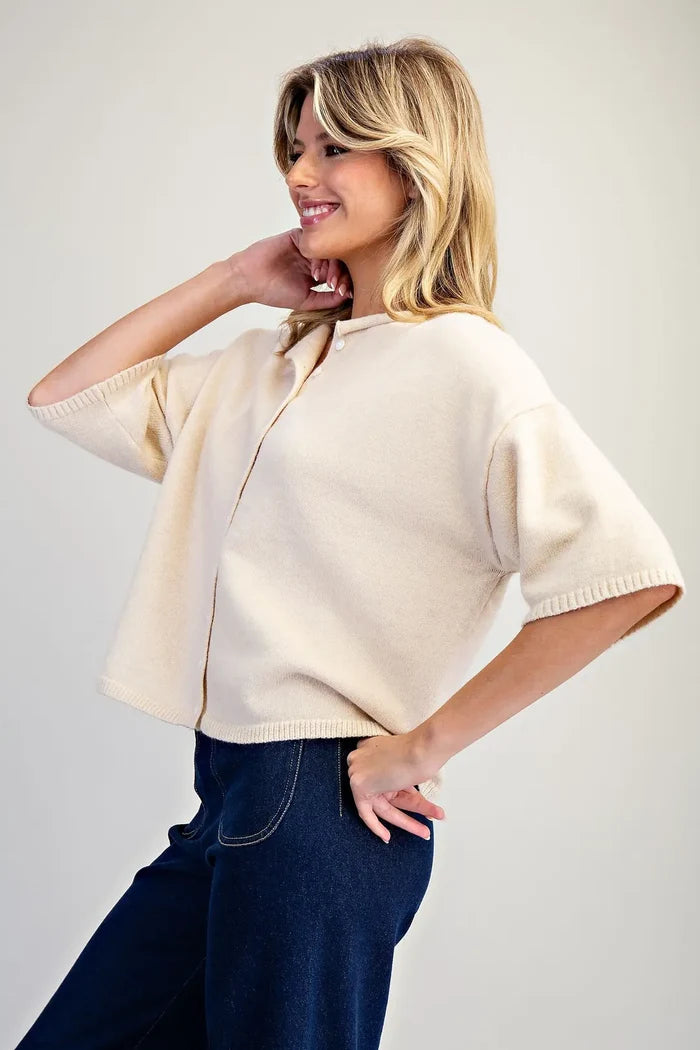 Butter Me Up Half Sleeve Cardigan