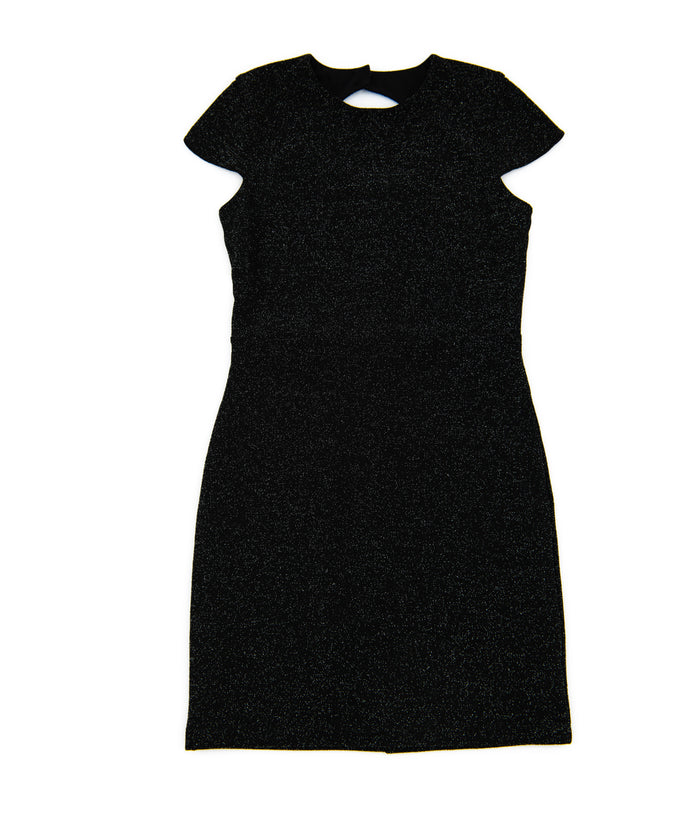 By Debra Girls Deb Black Sparkle Keyhole Back Sheath Dress Girls Special Dresses By Debra Black Y/XS (6X)