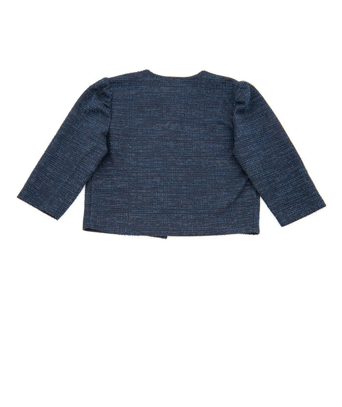 By Debra Girls Jackie Navy Boucle Jacket Girls Special Tops By Debra