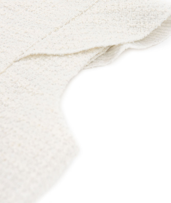 By Debra Girls Leah Ivory Boucle Flutter Sleeve Top Distressed/seasonal girls By Debra
