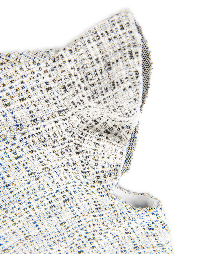 By Debra Girls Milly Black/White New Boucle Flutter Sleeve Sheath Dress Girls Special Dresses By Debra