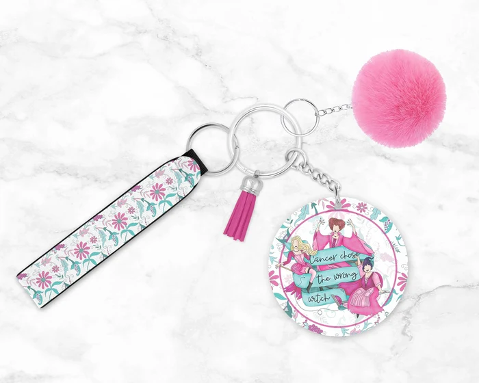 Cancer Chose the Wrong Witch | Novelty Keychain