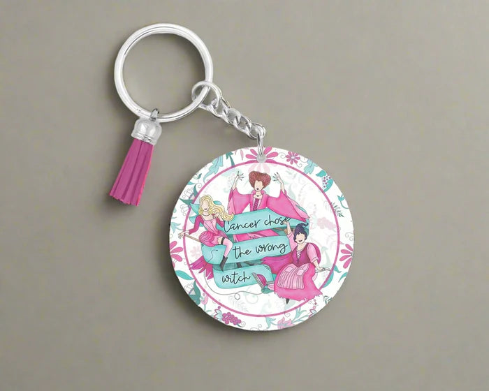 Cancer Chose the Wrong Witch | Novelty Keychain