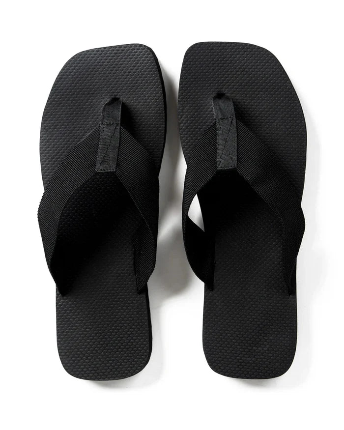 Canvas Square Thong | Black