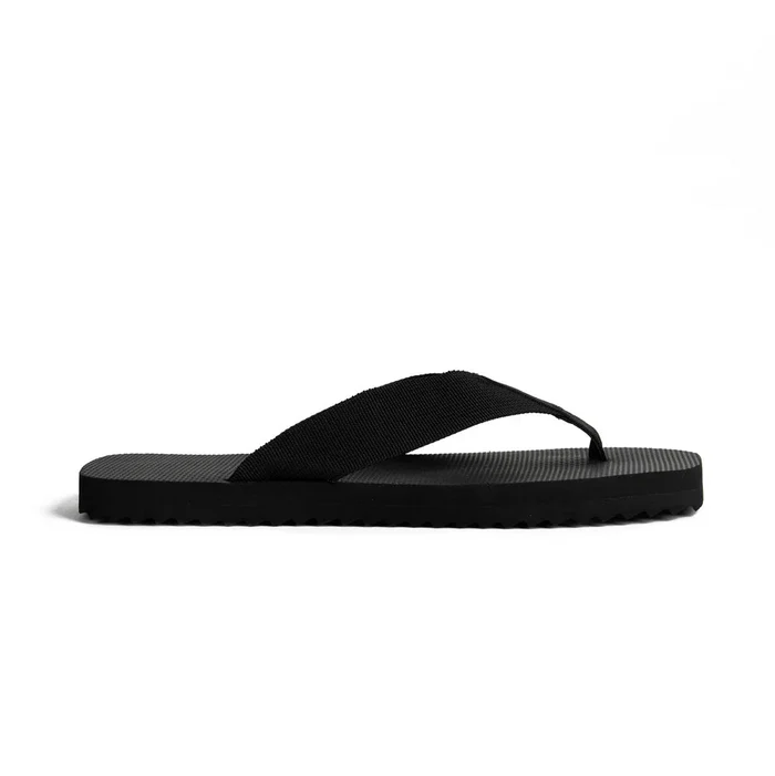 Canvas Square Thong | Black