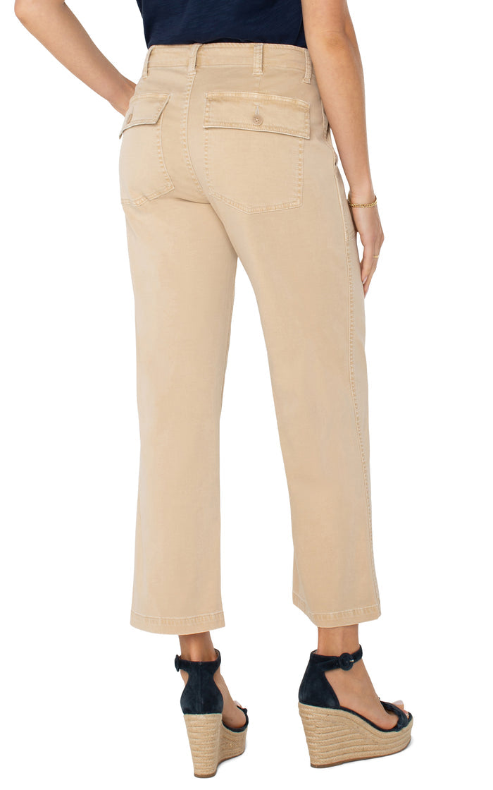 Cargo Crop Wide Leg 26" Ins