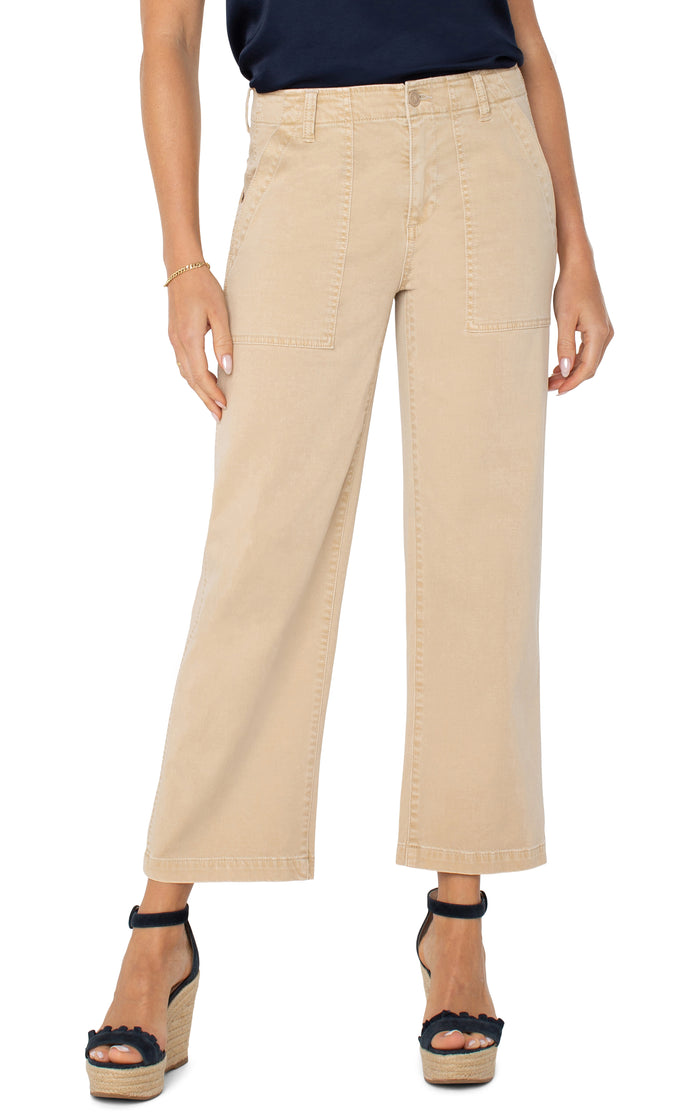 Cargo Crop Wide Leg 26" Ins