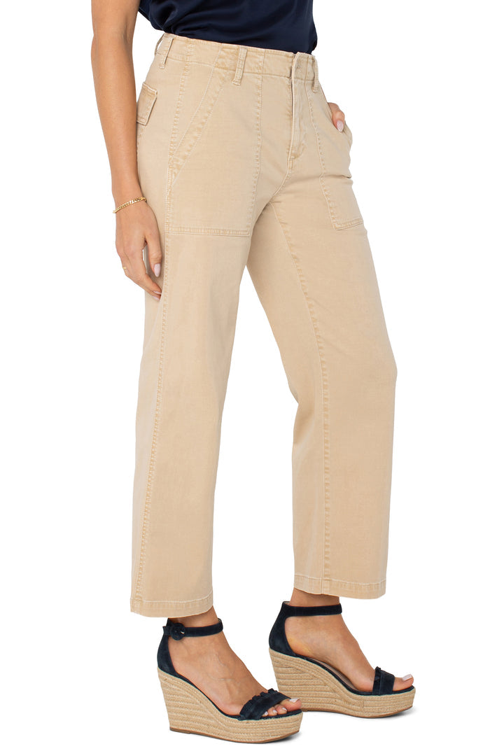 Cargo Crop Wide Leg 26" Ins