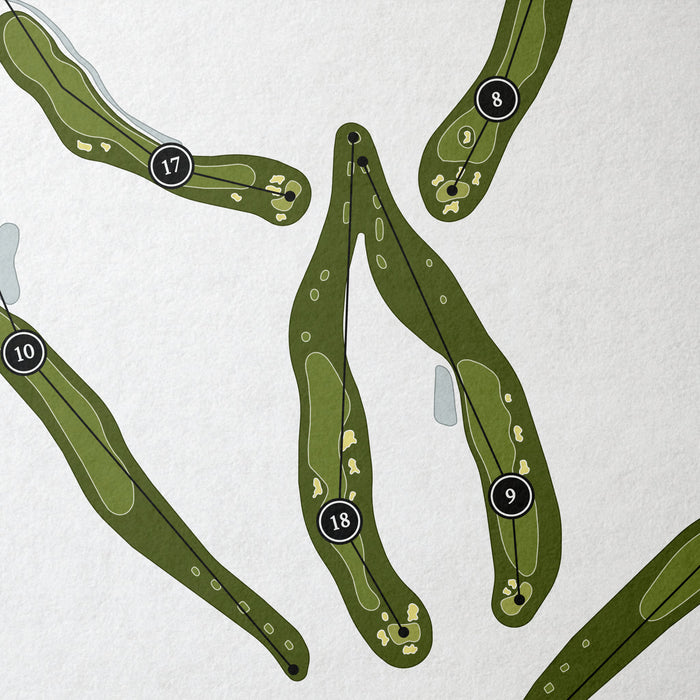 Castle Pines Golf Club | Golf Course Map | Close Up