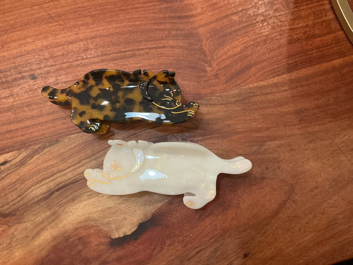 Cat Bow Claw Clip