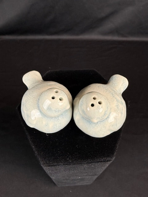 MCM Ceramic Blue Birds Salt & Pepper Shakers