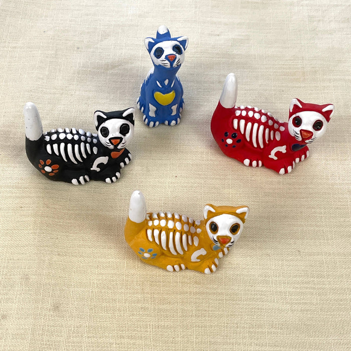 Ceramic Skelly Cat - Large