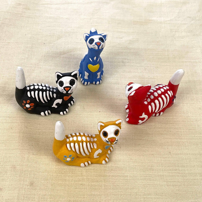 Ceramic Skelly Cat - Large