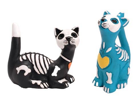 Ceramic Skelly Cat - Large