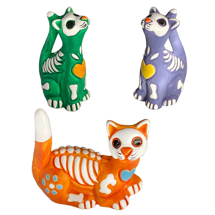Ceramic Skelly Cat - Large