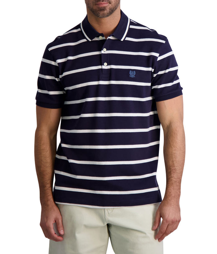 Chaps Men's Interlock Stripe Polo