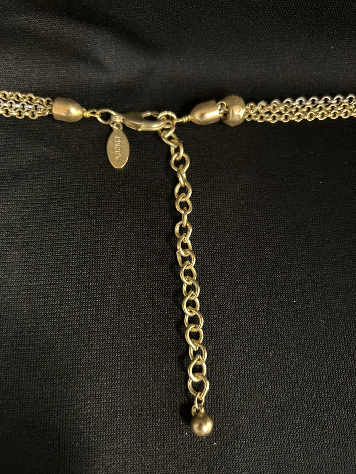 Chico's Multi Strand Beaded Necklace