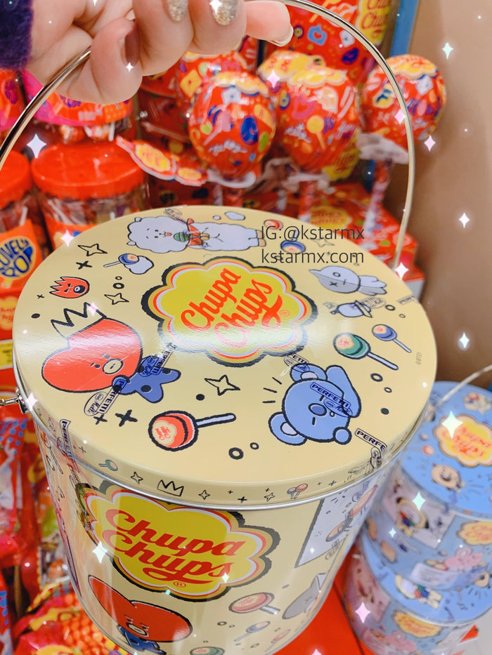 [ChupaChups X BT21] Classic 100u Tin 1100g