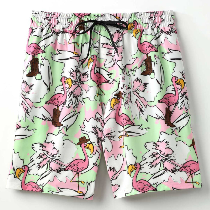 Cinch Men's Cowboy Flamingo Swim Trunks