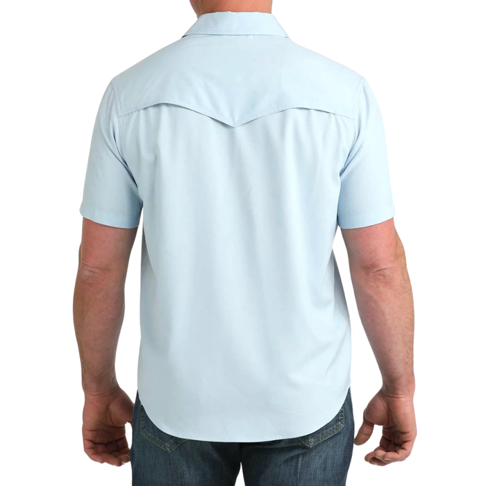 Cinch Men's S/S Camp Shirt in Light Blue