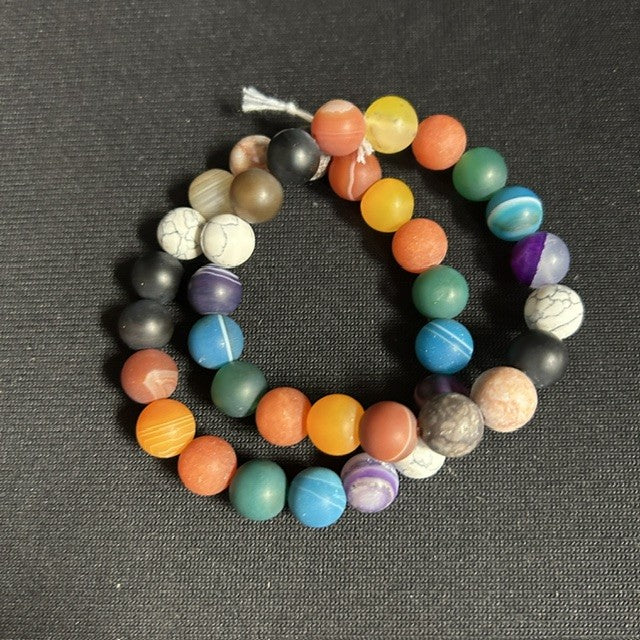 Colorful Gemstone Bead Braclets