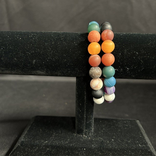 Colorful Gemstone Bead Braclets