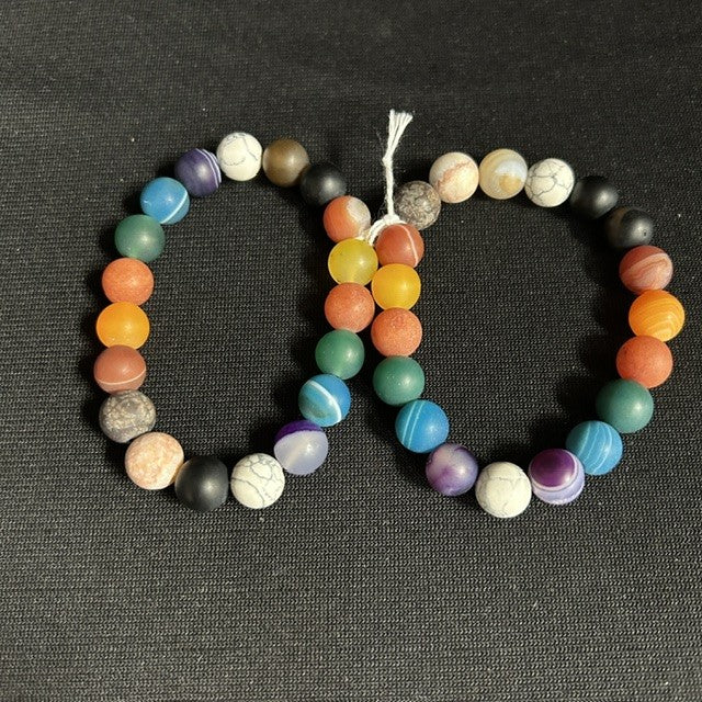 Colorful Gemstone Bead Braclets