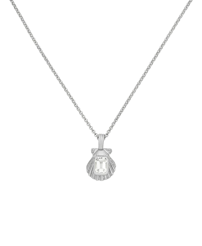 Cordelia Necklace | 925 Sterling Silver with White Topaz