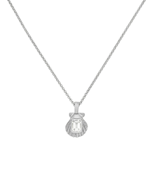 Cordelia Necklace | 925 Sterling Silver with White Topaz