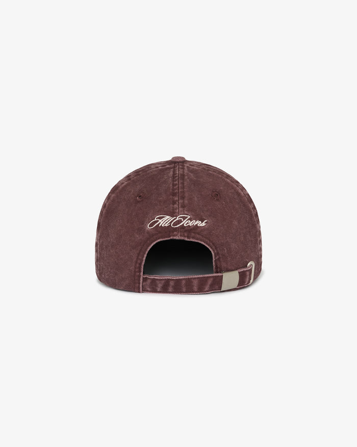 Cotton Dad Cap - Washed Burgundy